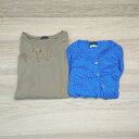 ◇ 《 apart by lowrys まとめ商品 2点セット サイズL/F ニット 薄手 シンプル カーディガン カットソー レディース 》 E 【中古】