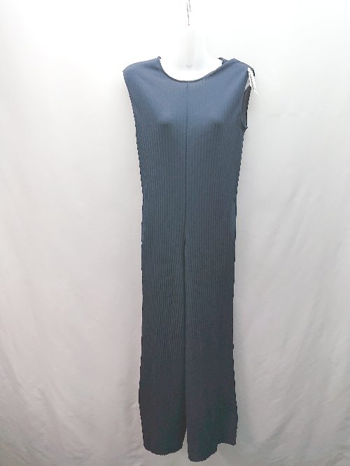◇ ◎ ●未使用● LAKOLE Uネック バックジップ ストレッチ ノースリーブ オールインワン サイズM ネイビー レディース E 【中古】