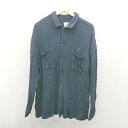 ◇ KOOKY'N クーキー フロントボタン ワッフル生地 カジュアル 長袖 カーディガン サイズF ネイビー レディース メンズ E 【中古】