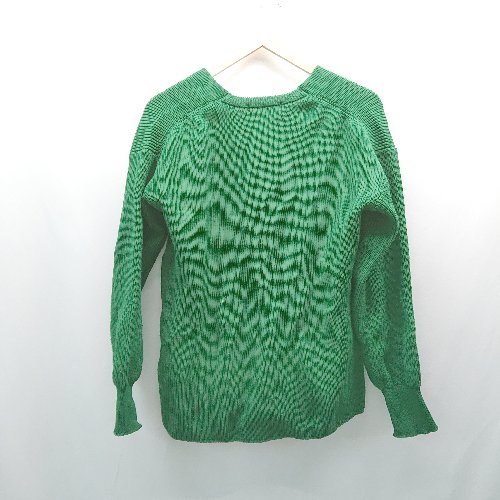 ◇ URBAN RESEARCH Vネック セーター カジュアル 秋冬 長袖 ニット サイズFree グリーン レディース メンズ E 【中古】