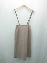 ◇ PROPORTION BODY DRESSING カジュアル サロペット風 レイヤード ロング丈 ワンピース サイズ3 モカ レディース E 【中古】