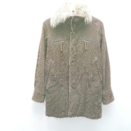 ◇ CUBE SUGAR キューブシュガー コーデュロイ シングル ファーカラー 長袖 ジャケット サイズM ブラウン メンズ E 【中古】 ◇ CUBE SUGAR キューブシュガー コーデュロイ シングル ファーカラー 長袖 ジャケット サイズM ブラウン メンズ E 【中古】