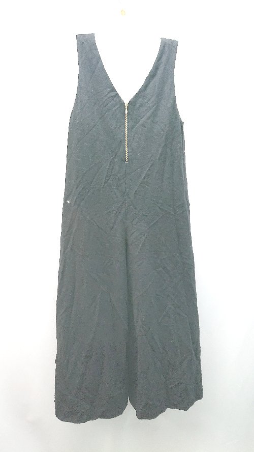 ◇ SLOBE IENA スローブ イエナ 起毛 バックジップ 裏地 ノースリーブ サロペット サイズ40 ブラック レディース E 【中古】