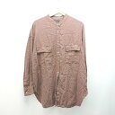 ◇ JEANASIS ジーナシス フロントボタン 胸ポケット カジュアル 秋 長袖 シャツ サイズF ブラウン レディース E 【中古】(4)