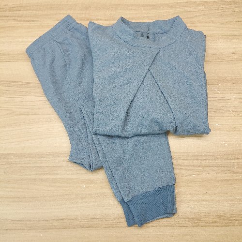 ◇ casagallardagalante カジュアル イージー プルオーバー スタンドカラー セットアップ サイズFREE ブルー レディース E 【中古】
