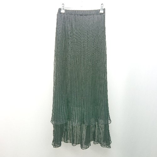 ◇ JEANASiS ウエストゴム 透け感なし 無地シンプル ロング フレア スカート サイズFREE ブラック レディース E 【中古】