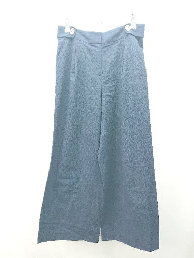◇ Mixing blue フロントファスナー 無地 大人カジュアル ワイドパンツ サイズ38 ネイビー レディース E 【中古】 ◇ Mixing blue フロントファスナー 無地 大人カジュアル ワイドパンツ サイズ38 ネイビー レディース E 【中古】