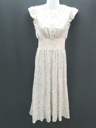 ◇ MAJESTIC LEGON フロントハーフボタン 夏向け フェミニン 半袖 ロング丈 ワンピース サイズM ホワイト レディース E 【中古】 ◇ MAJESTIC LEGON フロントハーフボタン 夏向け フェミニン 半袖 ロング丈 ワンピース サイズM ホワイト レディース E 【中古】