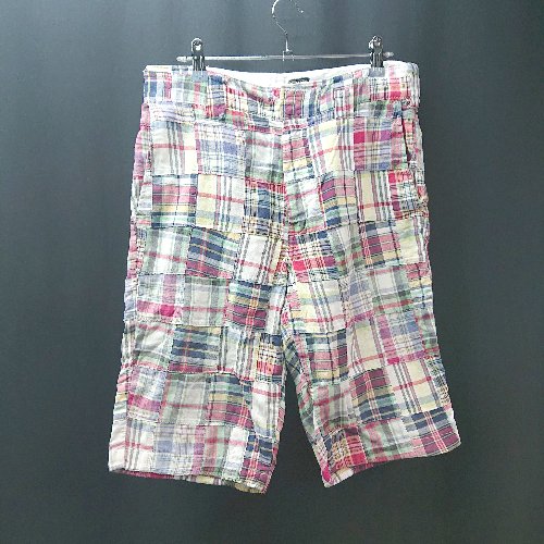◇ BEAMS ビームス チェック柄 ゆったりめ Dickies コラボ カジュアル 大人っぽい ハーフパンツ サイズ32 マルチ メンズ E 【中古】 ◇ BEAMS ビームス チェック柄 ゆったりめ Dickies コラボ カジュアル 大人っぽい ハーフパンツ サイズ32 マルチ メンズ E 【中古】