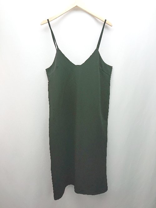 ◇ pink adobe ピンクアドベ カジュアル ストレート 重ね着 シンプル ロング ワンピース サイズL ブラック レディース E 【中古】