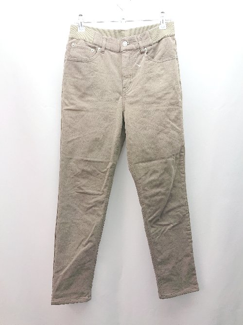 ◇ BAYFLOW ベイフロー ウエストゴム ストレッチ素材 カジュアル ストレートパンツ サイズ3 カーキ メンズ E 【中古】