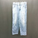 ◇ UNIQLO JEANS フロントファスナー ストレート カジュアル デニムパンツ サイズ29 ブルー レディース メンズ E 【中古】