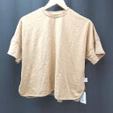 ◇ ◎ ●未使用● &yam キッズ 子供服 カジュアル 異素材 半袖 カットソー サイズ150-160 オレンジ レディース メンズ E 【中古】