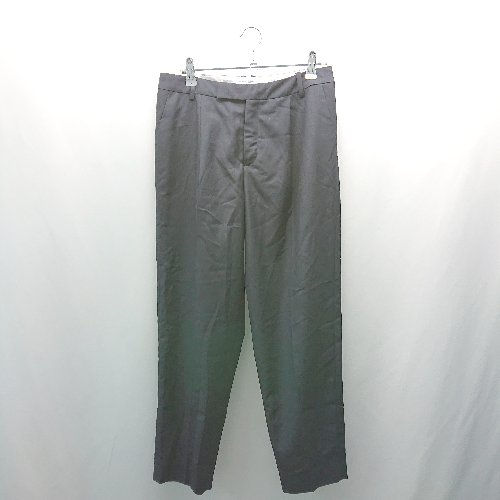 ◇ IENA ハイウエスト センタープレス ベルトループ ストレートパンツ サイズ38 ネイビー レディース E 【中古】