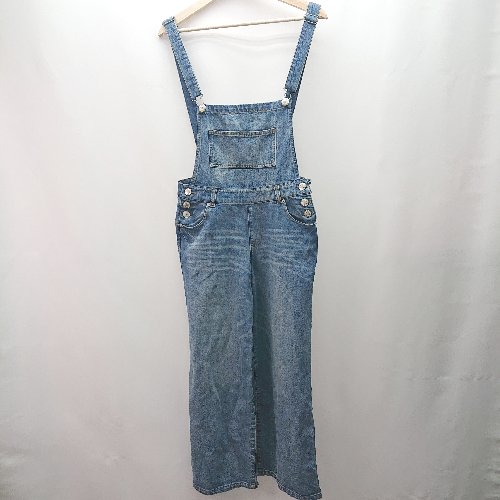 ◇ INGNI イング デニム生地 コットン100% カジュアル 無地 シンプル サロペット サイズM ブルー レディース E 【中古】