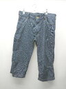 ◇ Eddie Bauer エディーバウアー ストライプ柄裏地 ロゴ ウエストボタン デニムパンツ サイズ34 ブルー レディース E 【中古】