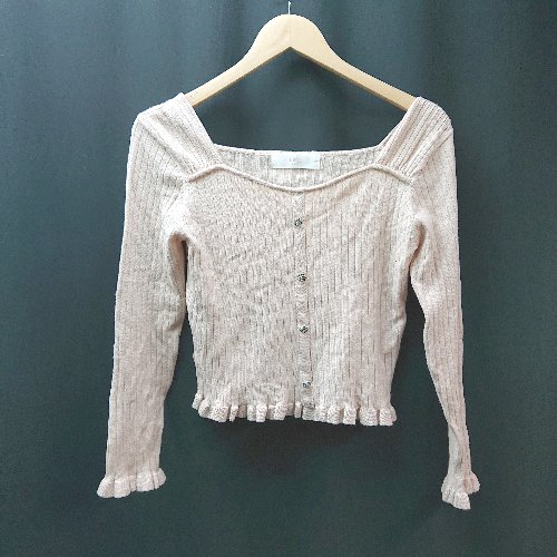 ◇ toccocloset トッコクローゼット ガーリー 大人かわいい 長袖 ニット サイズM ピンク レディース E 【中古】