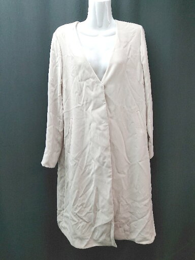 ◇ NATURALBEAUTYBASIC 大人 カジュアル 生地薄手 前ボタン閉め 長袖 コート サイズM ベージュ レディース E 【中古】 ◇ NATURALBEAUTYBASIC 大人 カジュアル 生地薄手 前ボタン閉め 長袖 コート サイズM ベージュ レディース E 【中古】
