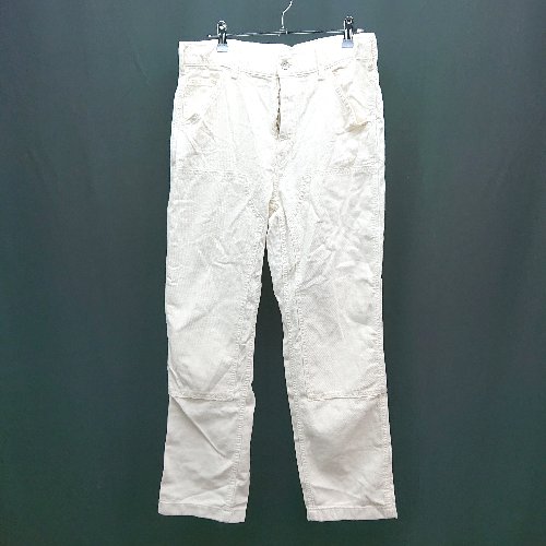 ◇ UNIQLO ユニクロ カジュアル ボトムス ジップフライ ミリタリー ストレート パンツ サイズS ベージュ メンズ E 【中古】