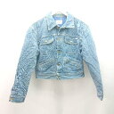 ◇ INGEBORG サクランボ柄 カジュアル シンプル 長袖 キルティングデニムジャケット 表記なし ブルー レディース E 【中古】