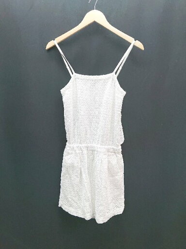 ◇ LOWRYS FARM シンプル レース かわいい ウエストゴム サロペット サイズM ホワイト レディース E 【中古】 ◇ LOWRYS FARM シンプル レース かわいい ウエストゴム サロペット サイズM ホワイト レディース E 【中古】