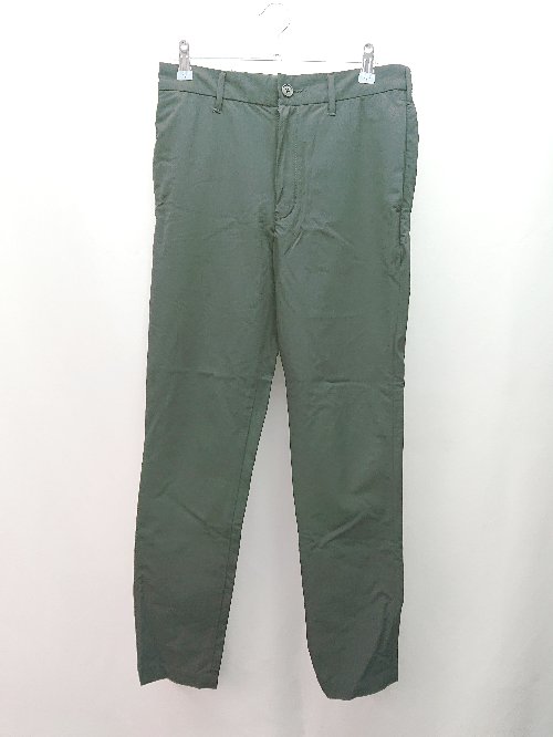 ◇ tk.TAKEO KIKUCHI フロントファスナー ナイロン系 テーパード スラックス サイズS ブラック メンズ E 【中古】