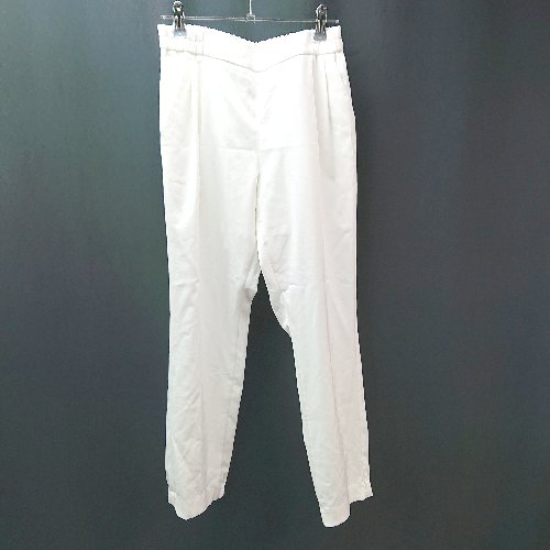 ◇ ROPE' ロペ ウエストゴム 裾絞り シンプル カジュアル スラックス サイズ38 ホワイト レディース E 【中古】