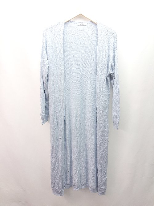 ◇ SonnyLabel サニーレーベル 前開き 生地薄手 シンプル 無地 長袖 ニット 表記なし ライトブルー レディース E 【中古】