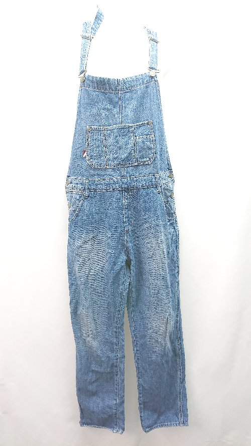 ◇ Camel Road キャメルロード デニム生地 コットン100％ カジュアル オーバーオール サイズL ブルー レディース E 【中古】