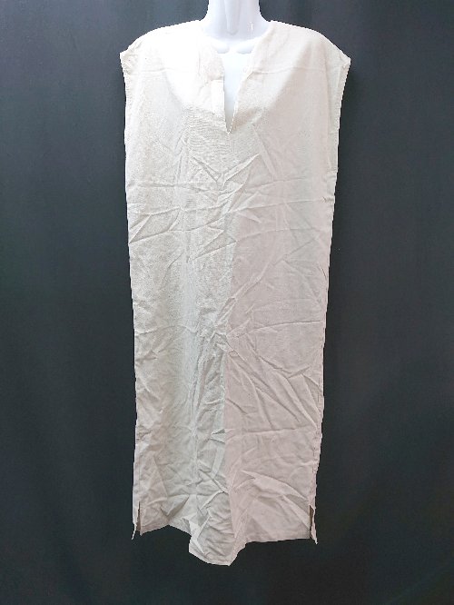 ◇ ◎ ●未使用● Ambre Ciel スリーブレス サイドスリット ロング丈 ワンピース サイズF アイボリー レディース E 【中古】