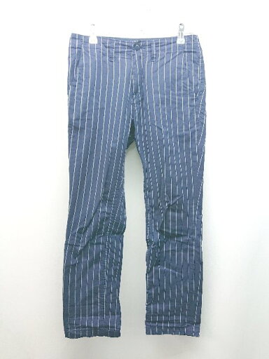 ◇ D.M.G ストライプ柄 オフィスカジュアル きれいめ テーパードパンツ サイズS ネイビー メンズ E 【中古】 ◇ D.M.G ストライプ柄 オフィスカジュアル きれいめ テーパードパンツ サイズS ネイビー メンズ E 【中古】