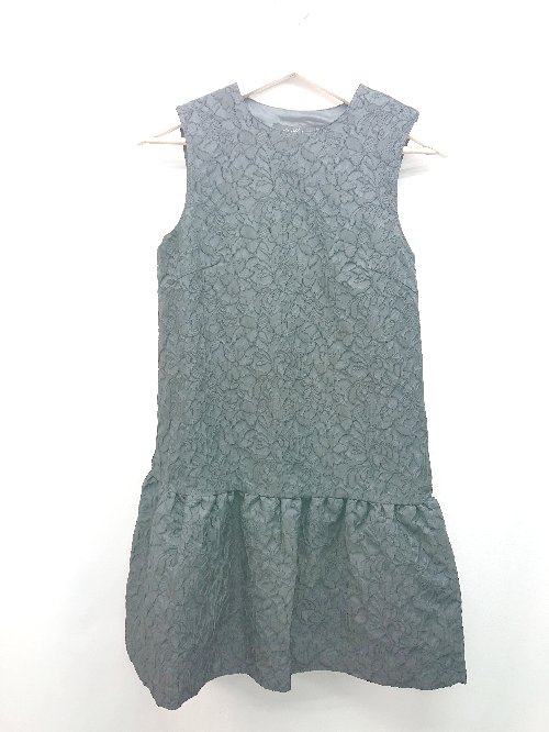 ◇ ◎ ●未使用● JILL STUART サイドファスナー 透け感なし ひざ丈 ワンピース サイズ2 ブラック レディース E 【中古】