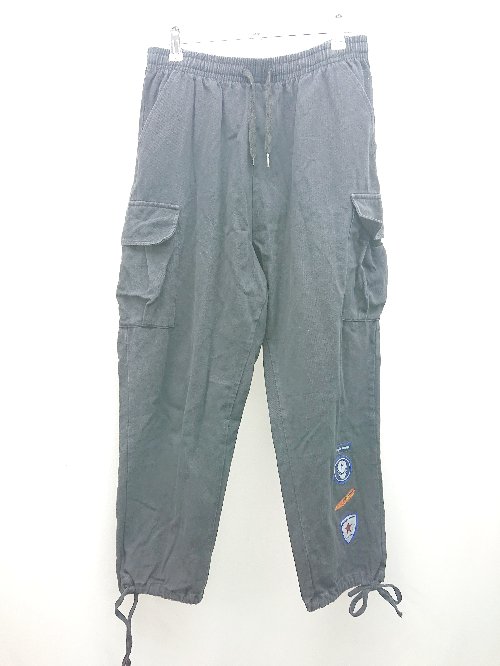 ◇ HOOK ウエストゴム カジュアル シンプル ワントーン カーゴパンツ サイズXL ブラック レディース E 【中古】