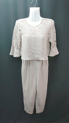 ◇ ◎ ●未使用● AG by aquagirl レース切り替え シンプル 無地 長袖 オールインワン サイズM ブラウン レディース E 【中古】 ◇ ◎ ●未使用● AG by aquagirl レース切り替え シンプル 無地 長袖 オールインワン サイズM ブラウン レディース E 【中古】