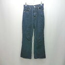 ◇ ca デニム生地 ジーンズ ジップフライ ストレート ボトムス カジュアル パンツ サイズS ブルー レディース E 【中古】