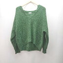 ◇ lowrys farm ヘンリーネック プルオーバー セーター 秋冬物 長袖 ニット サイズFREE グリーン レディース E 【中古】