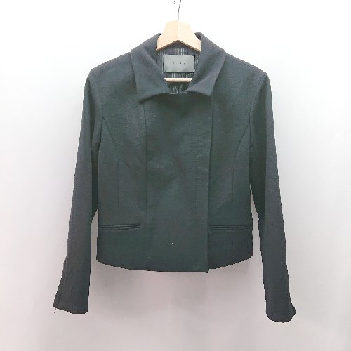 ◇ Bability 厚手 アウター ショート丈 シンプル 長袖 ジャケット サイズ38 ブラック レディース E 【中古】