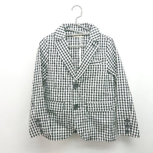 ◇ BRANSHES ギンガムチェック アウター カジュアル 子供服 長袖 ジャケット サイズ110 ブラック レディース E 【中古】 ◇ BRANSHES ギンガムチェック アウター カジュアル 子供服 長袖 ジャケット サイズ110 ブラック レディース E 【中古】