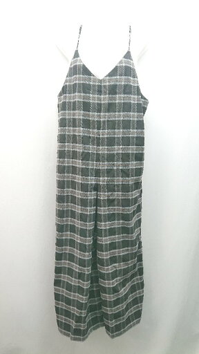 ◇ Sonny Label チェック柄 ワイド 厚手 オールインワン サイズFREE ブラック レディース E 【中古】 ◇ Sonny Label チェック柄 ワイド 厚手 オールインワン サイズFREE ブラック レディース E 【中古】