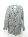 ◇ topman エポレット ビジネス アウター フロントボタン バックスリット 長袖 コート サイズXXS ブラック メンズ E 【中古】