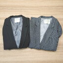 ◇ 《 LOWRYS FARM まとめ売り2点セット Lサイズ バックスリット フロントボタン 無地 ジャケット レディース 》 E 【中古】