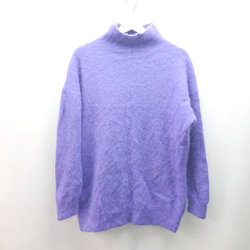 ◇ BEAUTY&YOUTH ハイネック ふわふわ きれいめ シンプル おしゃれ 長袖 ニット 表記なし パープル レディース E 【中古】 ◇ BEAUTY&YOUTH ハイネック ふわふわ きれいめ シンプル おしゃれ 長袖 ニット 表記なし パープル レディース E 【中古】