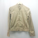 ◇ VOLCOM ジップアップ カジュアル ワントーン シンプル 長袖 ジャケット サイズS ベージュ メンズ E 【中古】