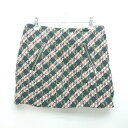 ◇ ZARA ザラ バックファスナー ツイード生地 カジュアル ミニ丈 台形 スカート サイズUSA S ブラック マルチ レディース E 【中古】(4)