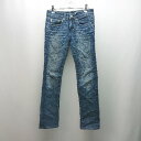 ◇ ADRIANO GOLDSCHMIEO カジュアル シンプル 刺繡 ウォッシュ加工 デニムパンツ サイズ23R ライトブルー レディース E 【中古】(4)