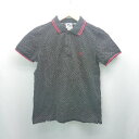 ◇ arnold parmer ドット ワンポイント刺繡 シンプル 半袖 ポロシャツ サイズ2 ブラック レッド レディース E 【中古】(4)