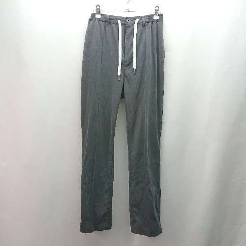 ◇ NULL TOKYO ヌル トウキョウ 無地 バックウエストゴム ピンタック イージーパンツ サイズM グレー メンズ E 【中古】