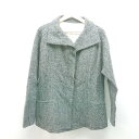 ◇ ノーブランド オープンカラー 無地 シンプル 長袖 コート 表記なし グレー メンズ E 【中古】