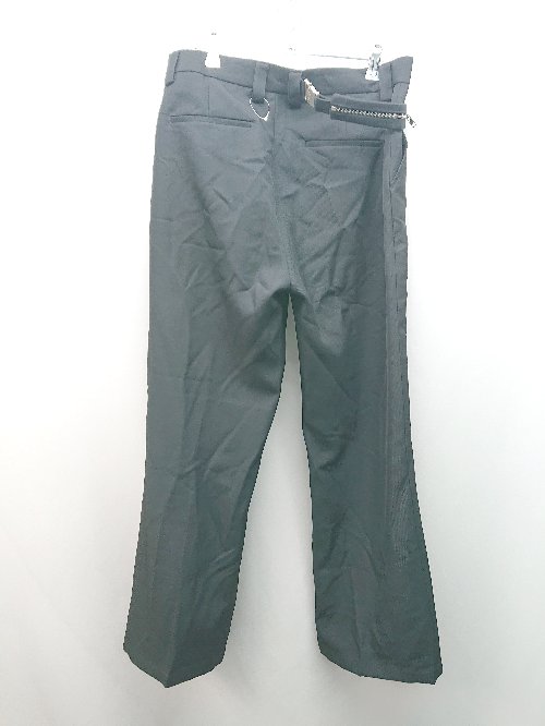 ◇ WESTBOY ベルト ノータック きれいめ シンプル ワントーン ワイドパンツ サイズXL ブラック メンズ E 【中古】