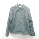 ◇ CON シャカシャカ ジップアップ カジュアル シンプル 長袖 ジャンパー サイズF グレー メンズ E 【中古】